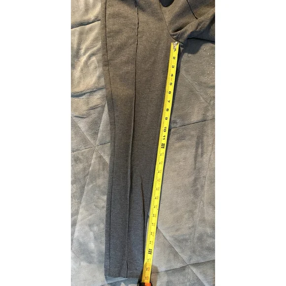 Banana Republic Pull On Ponte Pants Gray Comfort Pleated Fitted Office Women's 0 - Picture 3 of 11